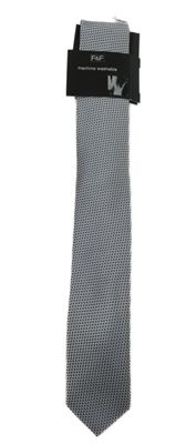 Nové - Pánské černo-šedé vzorované kravatou F&F