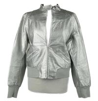 Dámská stříbrná koženková bunda Chadwick´s 