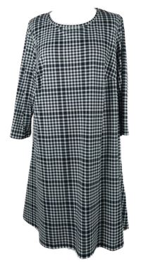 Dámské černo-bílé kostkované šaty Capsule 