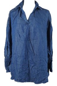 Dámská tmavomodrá lehká riflová halenka F&F