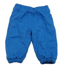 Azurové zateplené kalhoty Topomini