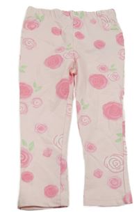 Světlerůžové tregíny s kytičkami so cute