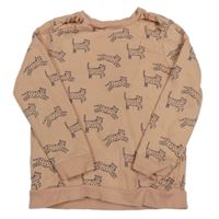 Růžová mikina s šelmami a volánky George