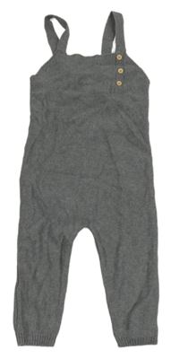 Šedé pletené laclové tepláky Lupilu