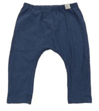 Tmavomodré lehké baggy tepláky Next