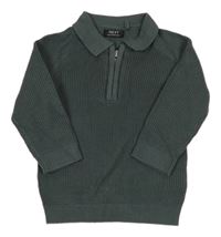 Tmavošedý svetr s límečkem Next