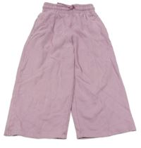 Lilarůžové široké tepláky Next