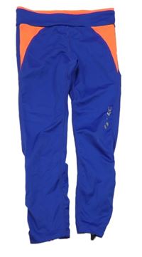 Kobaltově modro-oranžové sportovní legíny Stadium