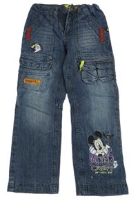 Tmavomodré podšité rifle s Mickeym C&A