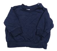 Tmavomodrá mikina H&M