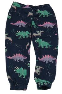 Tmavomodré tepláky s dinosaury M&S