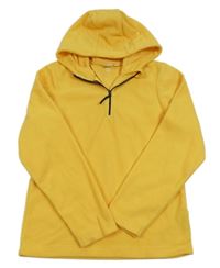 Žlutá fleecová mikina s kapucí Mountain Warehouse 