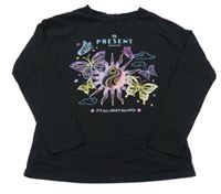 Černé triko s potiskem M&S