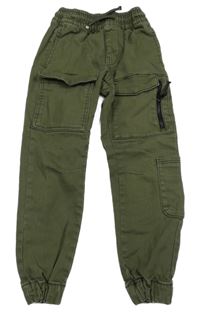 Khaki jogger cargo rifle s kapsami George 