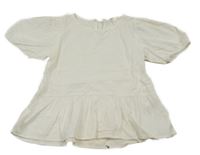 Bílá peplum halenka H&M