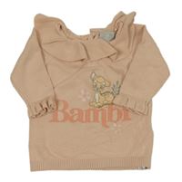 Broskvový svetr s Bambim Disney