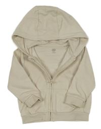 Béžová propínací mikina s kapucí F&F