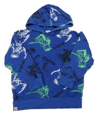 Tmavomodrá mikina s NINJAGO a kapucí H&M