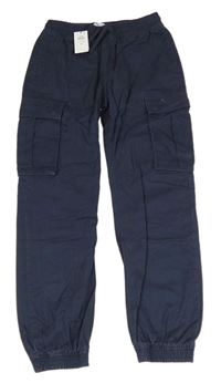 Tmavomodré cargo cuff rifle PRIMARK