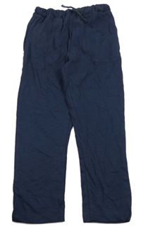 Tmavomodré melírované tepláky Next