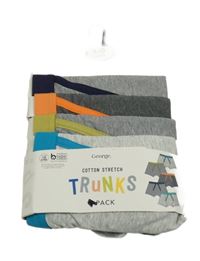 Nové - 4x - Šedo/barevné melírované trenýrky George