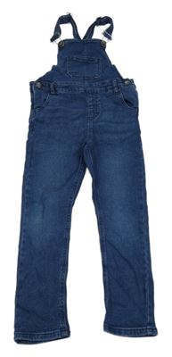 Tmavomodré teplákové riflové laclové kalhoty Lily & Dan