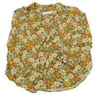 Černo-květovaná halenka ZARA