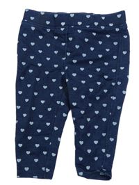 Tmavomodré tregíny riflového vzhledu se srdíčky C&A