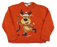 Červený svetr se sobem H&M