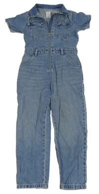 Modrá riflová kombinéza s límečkem Denim Co.