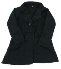 Černý teplákový kabát 