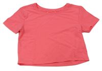 Neonově růžové crop tričko Primark