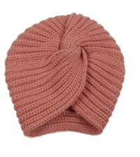 Starorůžová pletená turbanová čepice F&F