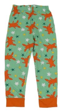 Zelené pyžamové kalhoty s Bingem a hvězdami Tu