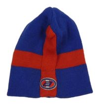 Modro-červená čepice s křížem