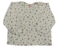 Smetanová květovaná mikina F&F