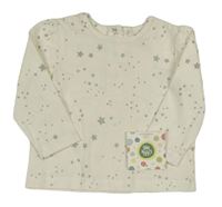 Nové - Smetanové triko s hvězdami