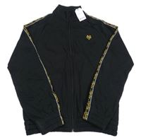 Nové - Černá propínací mikina s výšivkou Next