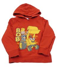 Červená mikina s Bořkem Stavitelem a kapucí