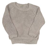 Světlerůžový třpytivý svetr Next