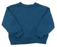 Petrolejová mikina s výšivkou Matalan