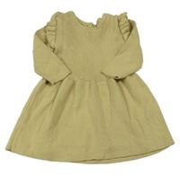 Pískové svetrové šaty s volánky George