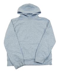 Světlemodrá melírovaná mikina s kapucí H&M