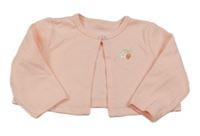 Růžové bavlněné bolerko s jahodou