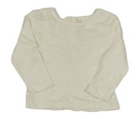 Smetanové perforované triko Jojo Maman Bébé