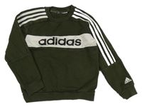 Khaki-béžová mikina s nápisem Adidas