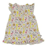 Bílá tunika se zvířaty Liegelind