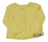 Nové - Žluté propínací triko s madeirou St. Bernard