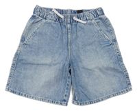 Modré riflové pull on kraťasy H&M