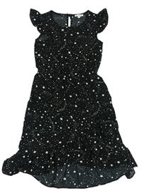 Černé lehké šaty s hvězdami Bluezoo
